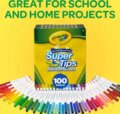 Crayola, SuperTips kimosható filctoll készlet, 100 db-os