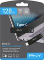 PNY Elite-X 128GB (USB3.2 Gen1, USB-C, fekete)
