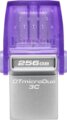 Kingston DataTraveler microDuo 3C 256GB (USB3.2, USB-A/C, ezüst/lila)