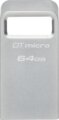 Kingston DataTraveler Micro 64GB (USB3.2, Type-A, ezüst)