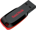 SanDisk Cruzer Blade 64GB (USB2.0, fekete/piros)