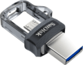 SanDisk Dual Drive m3.0 128GB (USB3.0/Micro USB, fekete/ezüst)