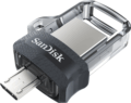 SanDisk Dual Drive m3.0 128GB (USB3.0/Micro USB, fekete/ezüst)