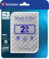 Verbatim Store 'n' Go 2TB (2,5", USB3.0, ezüst)