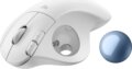 Logitech Ergo M575S (vezeték nélküli, Bluetooth, trackball, törtfehér)
