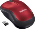 Logitech M185 (vezeték nélküli, piros)