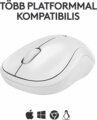 Logitech M240 Silent (Bluetooth, szilent, fehér)