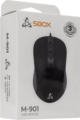 Sbox M-901B (vezetékes, 1000 dpi, fekete)