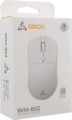 Sbox WM-852W (vezeték nélküli, 2.4 GHz, optikai, fehér)