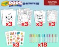 Crayola POPs, 3D megakészlet, Kisállatok