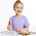 Crayola Mini Kids, Maxi kifestő és filctoll készlet, Állatkornis