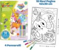 Crayola Mini Kids, Maxi kifestő és filctoll készlet, Állatkornis