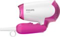 Philips SalonDry Compact BHD003/00 hajszárító, 1400W, fehér-rózsaszín