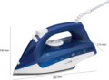 Clatronic DB 3704 gőzölős vasaló, 2200W, fehér-kék