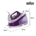 Braun CareStyle 1 Pro IS 1514 gőzállomás, 2200W, fehér-lila