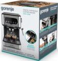 Gorenje ESCM15DBK espresso kávéfőző, Inox-Fekete