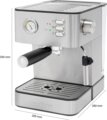 Profi Cook PC-ES 1209 espresso kávéfőző, Nemesacél