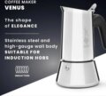 Bialetti Venus 7255 kotyogós kávéfőző, 6 személyes, indukciós