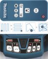 Makita DRC200Z akkus robotporszívó (akku nélkül), Türkiz
