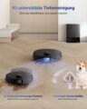 Ecovacs Deebot T30S Pro robotporszívó-és felmosó, Fekete