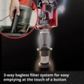 Einhell TE-SV 18 Li vezeték nélküli álló porszívó, 2,5Ah akkuval