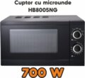 Hausberg HB-8005NG mikrohullámú sütő, 700W, Fekete