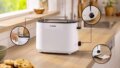 Bosch MyMoment TAT2M121 Kompakt kenyérpirító, fehér