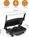 Tristar GR-2856 kontakt grillsütő, 1500W