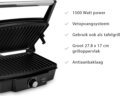 Tristar GR-2852 kontakt grillsütő, 1500W