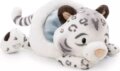 NICI GREEN, Eleni Snowbell plüss hópárduc, sapkás, fekvő, 30 cm