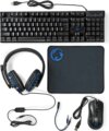 Nedis GCK51110BKUS billentyűzet + egér szett (angol US, gamer, 5 az 1-ben, fekete)