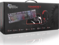 White Shark Comanche 3 billentyűzet + egér szett (magyar, gamer, 4 az 1-ben, fekete)