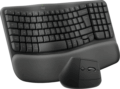 Logitech Wave Keys + Lift billentyűzet + egér szett (angol US, vezeték nélküli, ergonómikus, grafitszürke)