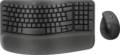 Logitech Wave Keys + Lift billentyűzet + egér szett (angol US, vezeték nélküli, ergonómikus, grafitszürke)