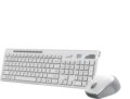 Genius SlimStar 8230 billentyűzet + egér szett (angol US, vezeték nélküli, fehér)
