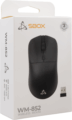 Sbox WM-852B (vezeték nélküli, 2.4 GHz, 800-1600 dpi, fekete)