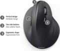 Hama Ergonomic Mouse (rádiós, optikai, 6 gomb, 1800 dpi, ergonomikus, fekete)