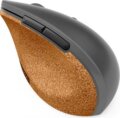 Lenovo Go Wireless Vertical Ergonomic (optikai, 6 gomb, 2400 dpi, ergonomikus, szürke/fa)
