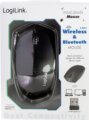 LogiLink ID0191 (Bluetooth, vezeték nélküli, optikai, 1200 dpi, fekete)