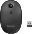 LogiLink ID0204 (Bluetooth, vezeték nélküli, optikai, 3 gomb, 1600 dpi, újratölthető, fekete)