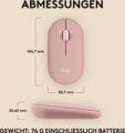 Logitech Pebble Mouse 2 M350s (Bluetooth, optikai, rózsaszín)