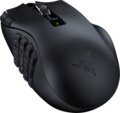 Razer Naga V2 HyperSpeed (gamer, ergonomikus, Bluetooth, vezeték nélküli, optikai, fekete)