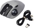 Renkforce RF-WLEM-500 (trackball, vezeték nélküli, rádiós, Bluetooth, optikai, szürke/fekete)