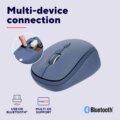 Trust Yvi+ Multi-Device (vezeték nélküli, Bluetooth, USB, kék)
