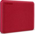 Toshiba Canvio Advance 2TB (2,5", USB3.2 Gen1, piros)