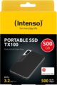 Intenso TX100 500GB (USB 3.2, Type-C, fekete)