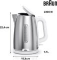 Braun PurShine WK 1500 GY vízforraló, 1,7 l