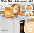 ProfiCook PC-TA 1279 kenyérpirító, 2 szeletes, nemesacél