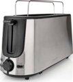 Nedis KABT310EAL kenyérpirító, 2 szeletes, alumínium-fekete
