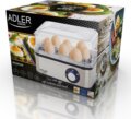 Adler AD 4486 tojásfőző, 800W, ezüst
